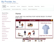Tablet Screenshot of myproviderpromos.com